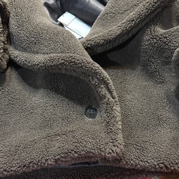 Banana Republic Brown plush fleece Jacket in size Large petite - Picture 6 of 7